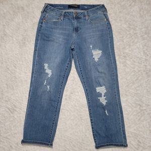 Liverpool The Crop Boyfriend jeans Size 6/28 Women's Light Wash Cotton Blend